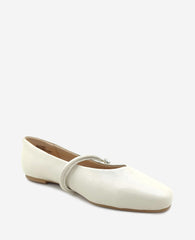 Kenneth Cole Shop Magnolia Leather Ballet Flat in Ecru | Kenneth Cole | ECRU LEATHER