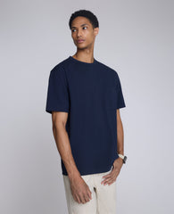 Kenneth Cole Shop Oversized Tee: Navy Crewneck, Stretch Cotton | KC | NAVY