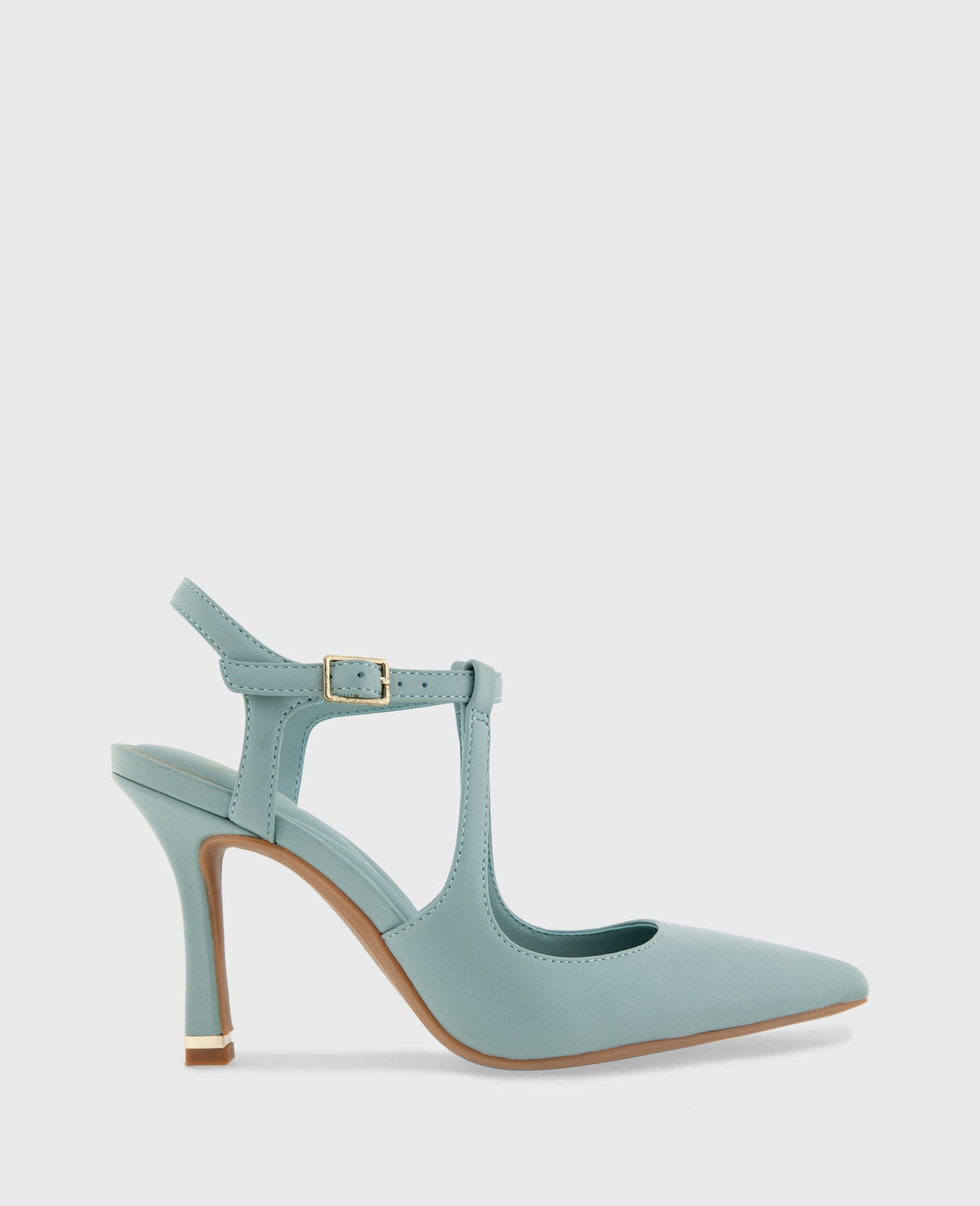 Kenneth Cole Romi Leather Ankle Slingback Heel | ICE BLUE LEATHER
