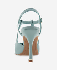 Kenneth Cole Romi Leather Ankle Slingback Heel | ICE BLUE LEATHER