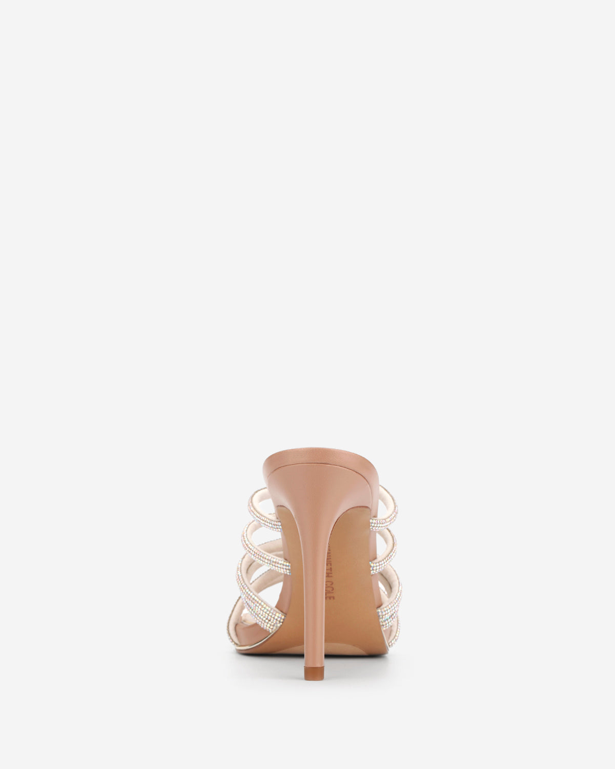 Kenneth Cole Brooke 95 Silver Jeweled Heel – Twisted Strap | Kenneth Cole | SILVER