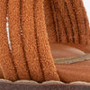 Kenneth Cole Santiago Suede Stone Embellished Wrap Around Sandal | PECAN