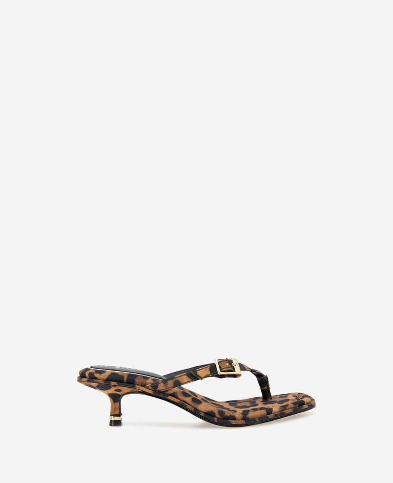 Kenneth Cole Shop Gillie Leopard Print Kitten Heel Sandal | Kenneth Cole | LEOPARD FABRIC