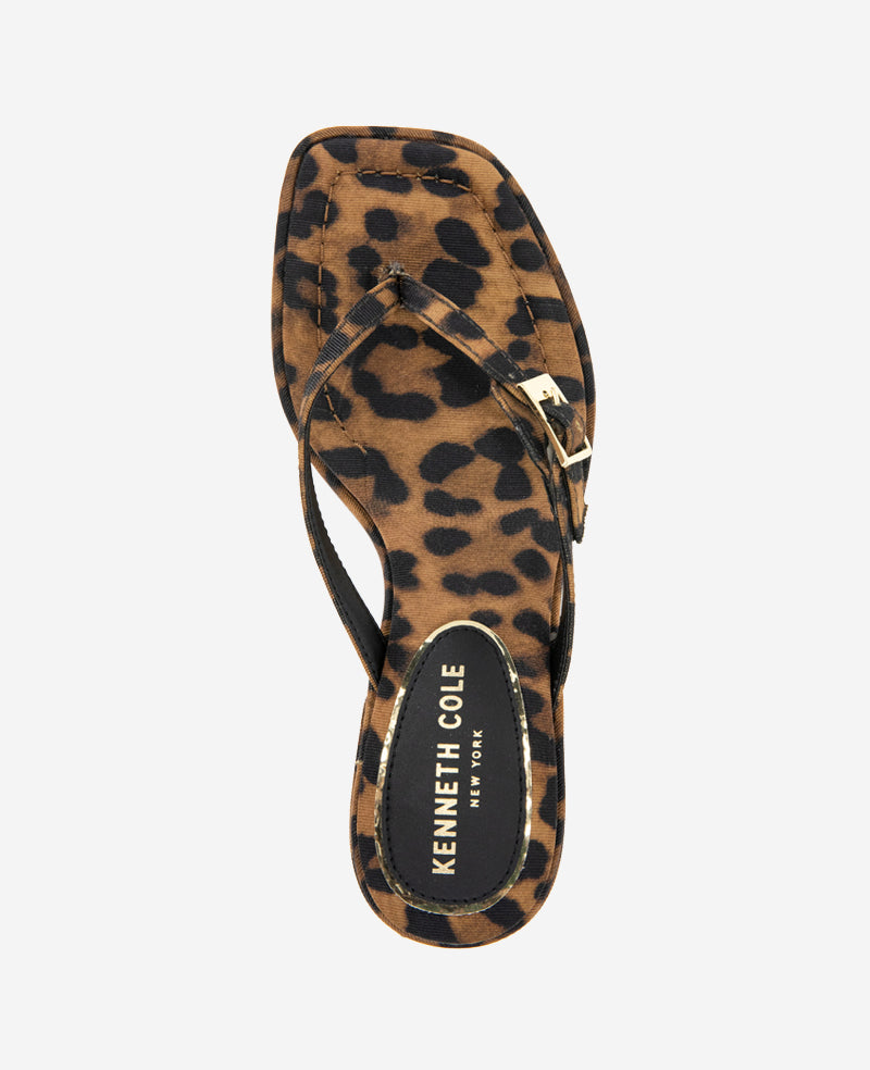 Kenneth Cole Shop Gillie Leopard Print Kitten Heel Sandal | Kenneth Cole | LEOPARD FABRIC