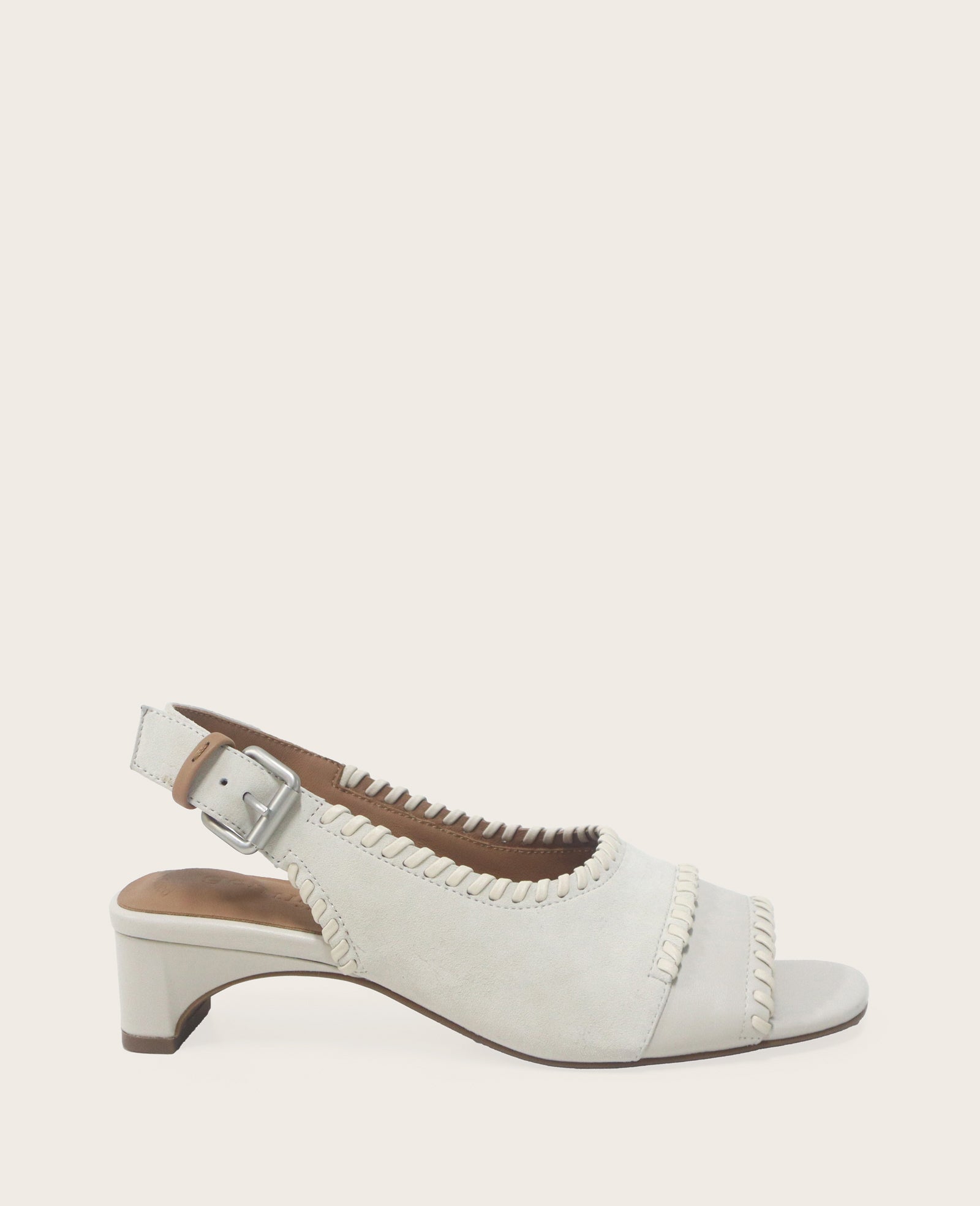 Kenneth Cole GENTLE SOULS - Samarra Suede Braided Detail Slingback Heel | STONE SUEDE
