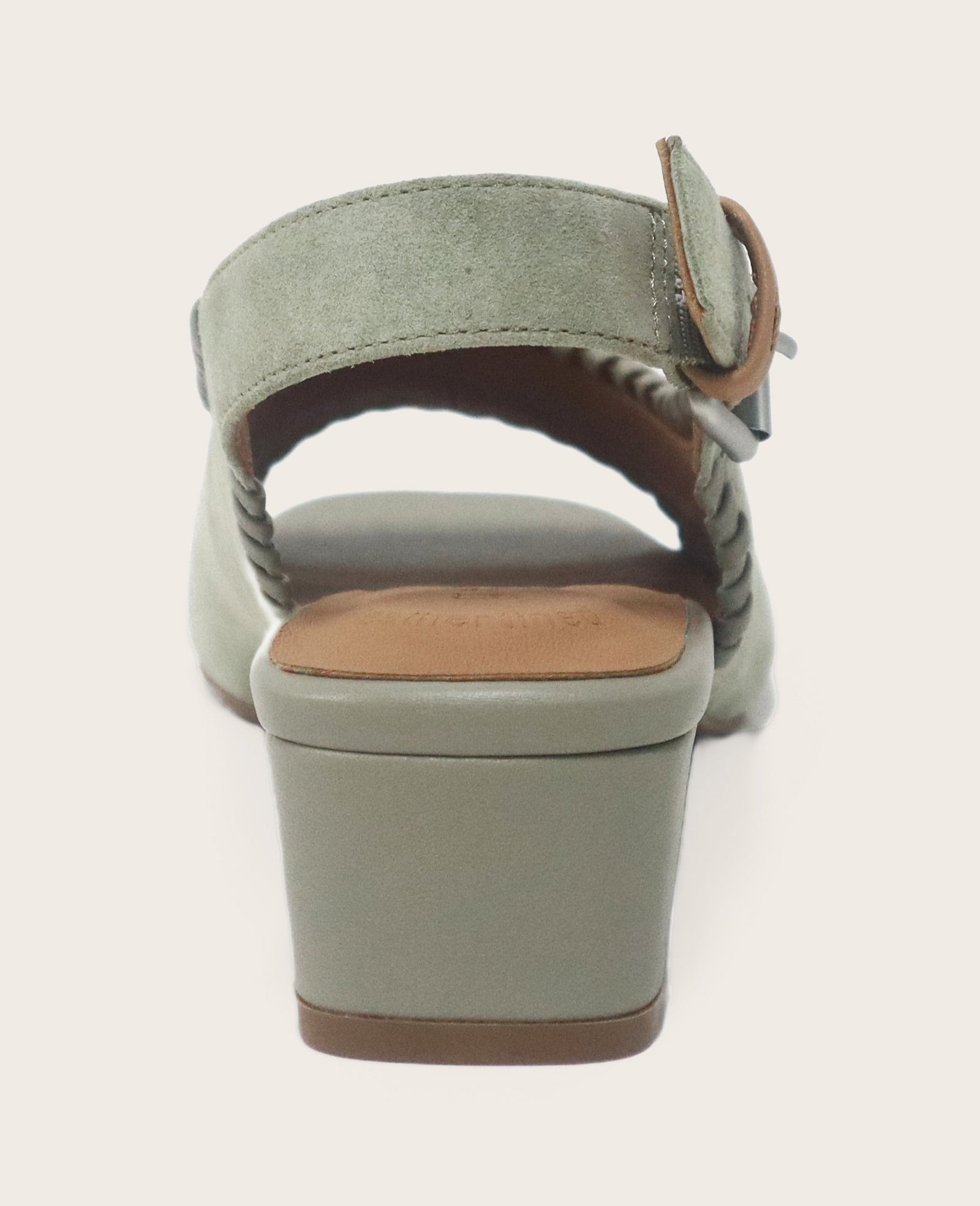Kenneth Cole GENTLE SOULS - Samarra Suede Braided Detail Slingback Heel | SILVER SAGE SUEDE
