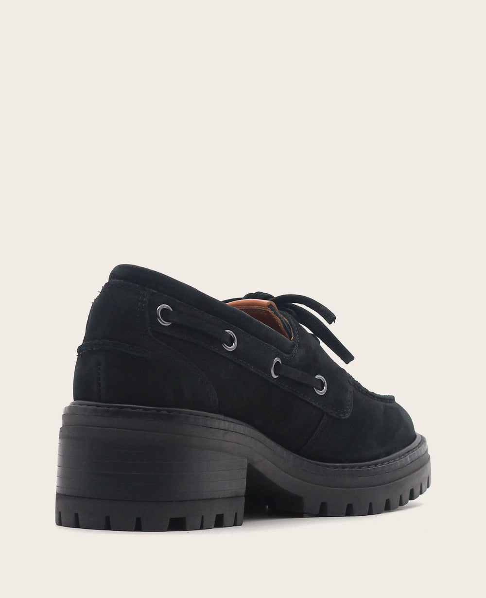 Kenneth Cole Shop Gentle Souls Brigly Black Nubuck Lug Boat Shoe | KC | BLACK NUBUCK