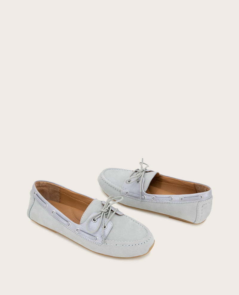 Kenneth Cole Marina Leather Boat Shoe – Ashley Blue | Gentle Souls by KC | ASHLEY BLUE LEATHER