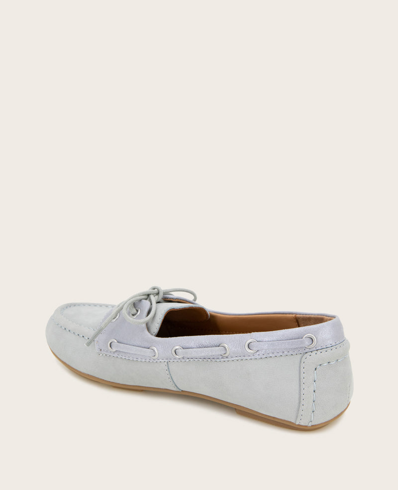 Kenneth Cole Marina Leather Boat Shoe – Ashley Blue | Gentle Souls by KC | ASHLEY BLUE LEATHER