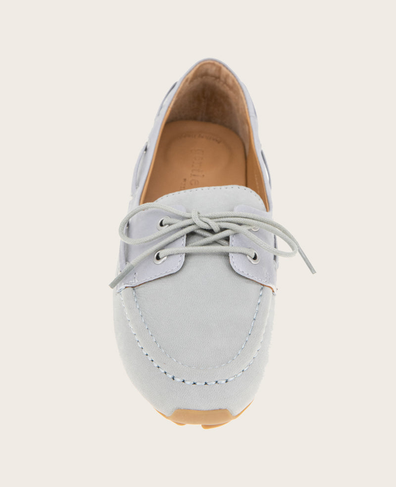 Kenneth Cole Marina Leather Boat Shoe – Ashley Blue | Gentle Souls by KC | ASHLEY BLUE LEATHER