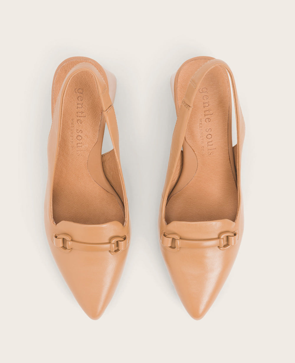 Kenneth Cole Dionne Camel Slingback Heel – Gentle Souls by Kenneth Cole | CAMEL