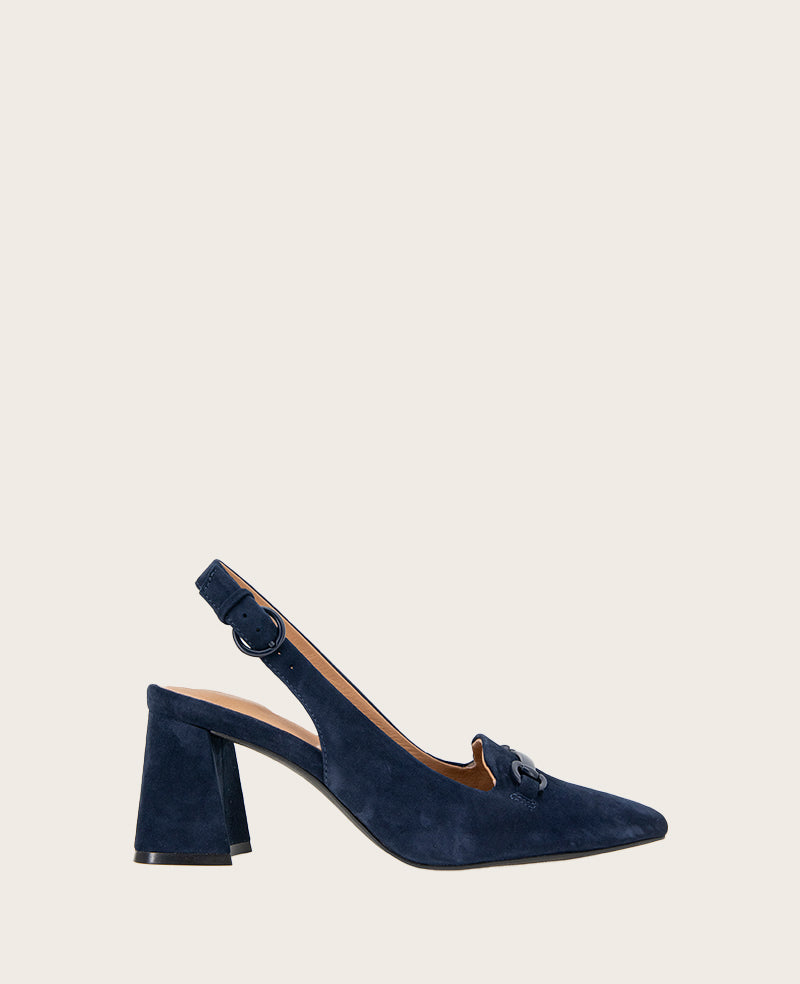 Kenneth Cole Shop Dionne Slingback Pump – Navy Suede | Gentle Souls | NAVY SUEDE