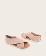 Kenneth Cole GENTLE SOULS - Leslie X Band Leather Tread Sole Sandal | LIGHT PINK SUEDE