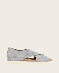 Kenneth Cole Shop Leslie X Band Sandals – Metallic Leather Comfort Fit | KC | SILVER LEATHER