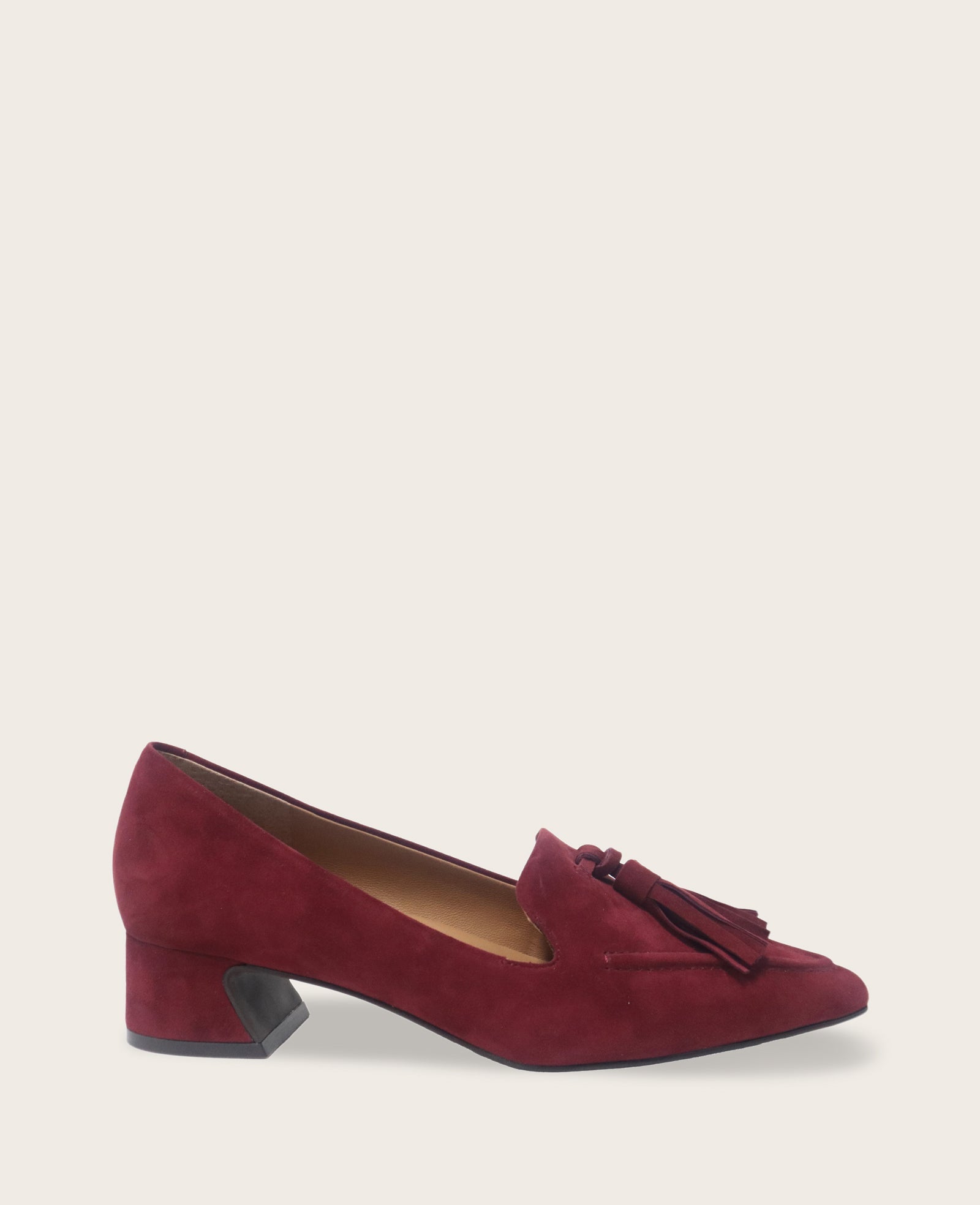 Kenneth Cole Shop Women's Glova Suede Tassel Heel – Wine | Gentle Souls | WINE SUEDE