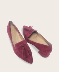 Kenneth Cole Shop Women's Glova Suede Tassel Heel – Wine | Gentle Souls | WINE SUEDE