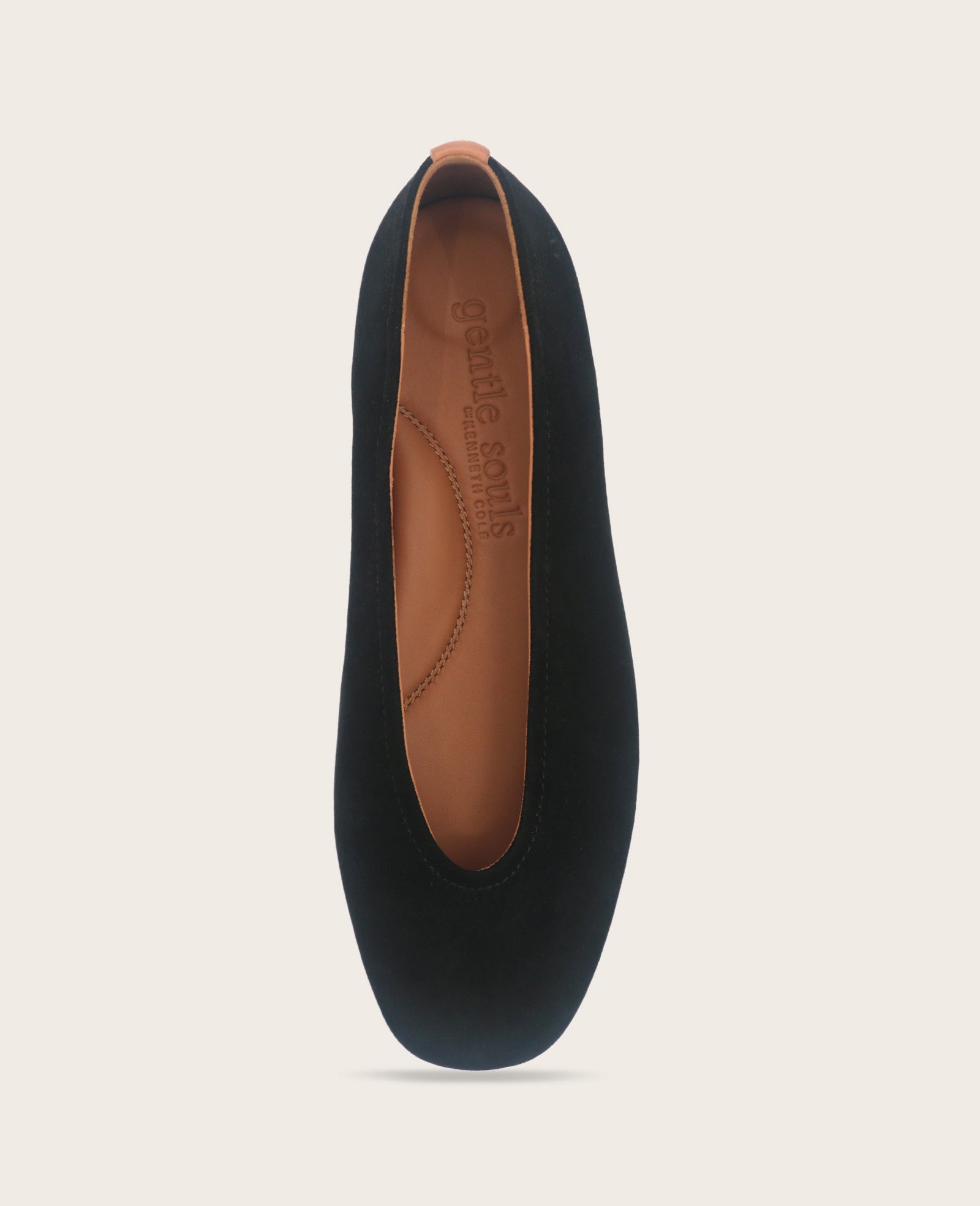 Kenneth Cole GENTLE SOULS - Willow Suede Ballet Flat | BLACK SUEDE