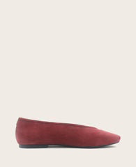 Kenneth Cole GENTLE SOULS - Willow Suede Ballet Flat | BURGUNDY SUEDE