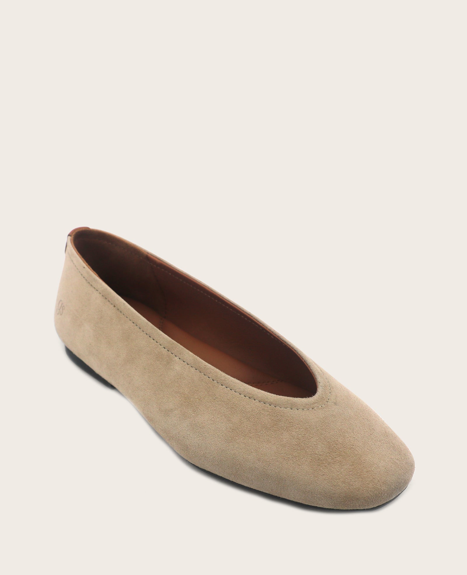 Kenneth Cole GENTLE SOULS - Willow Suede Ballet Flat | MUSHROOM SUEDE