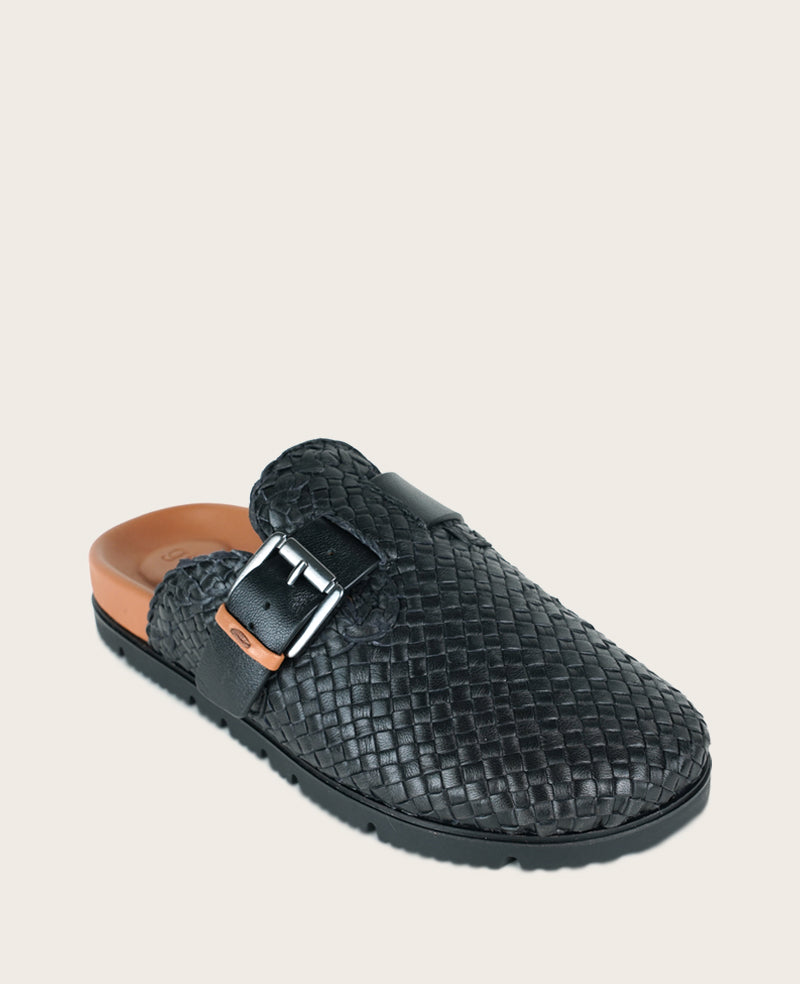 Kenneth Cole Gentle Souls Brantley Woven Leather Mule | Kenneth Cole | BLACK WOVEN LEATHER